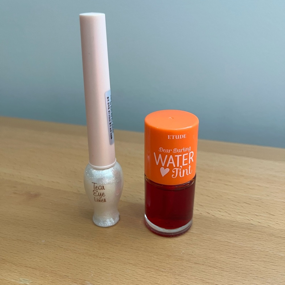 ❤️‍🔥BUNDLE❤️‍🔥 Étude House Korean Makeup lip tint and eye glitter